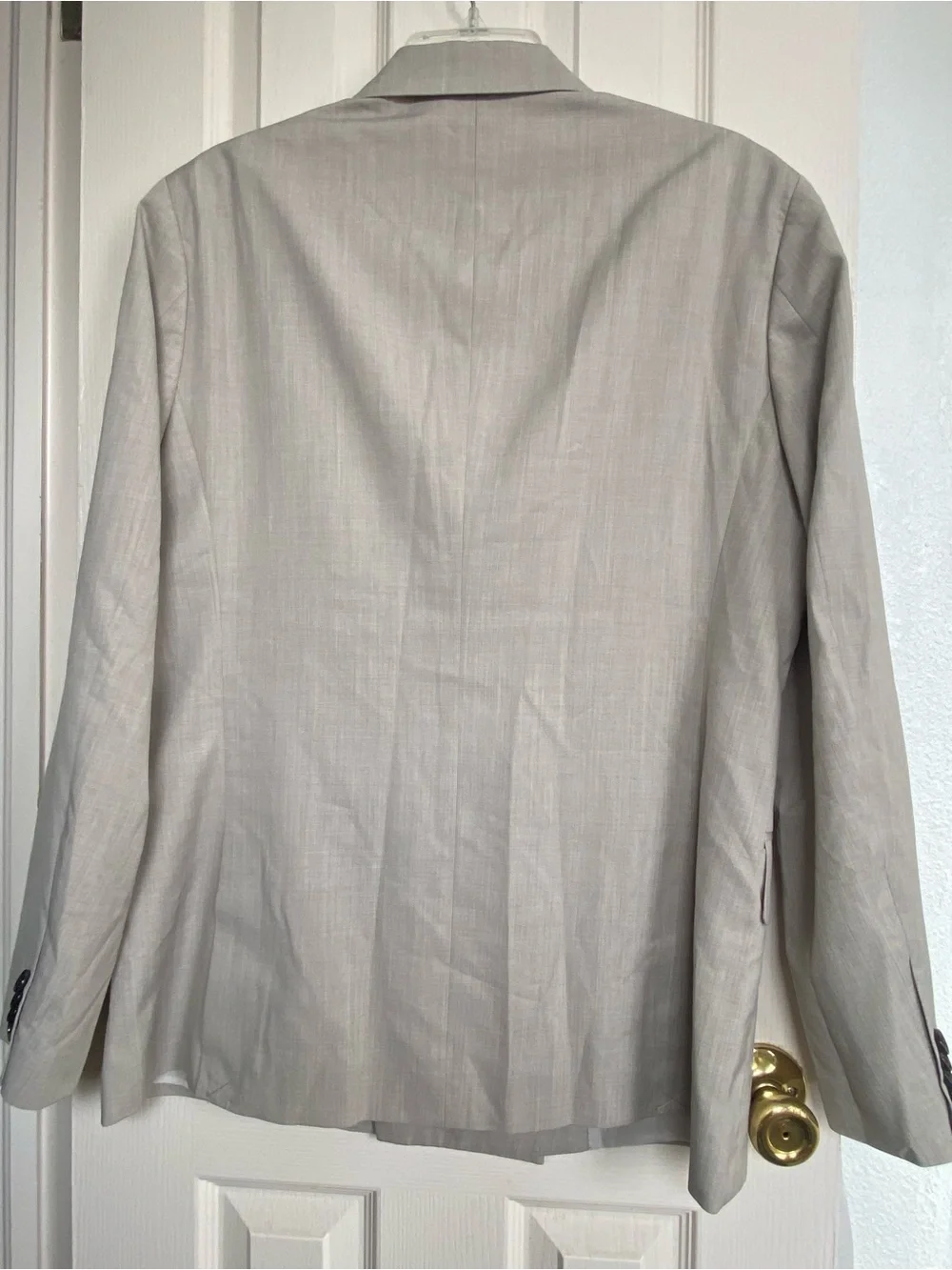 H&M Men's Double-Breasted Beige Blazer